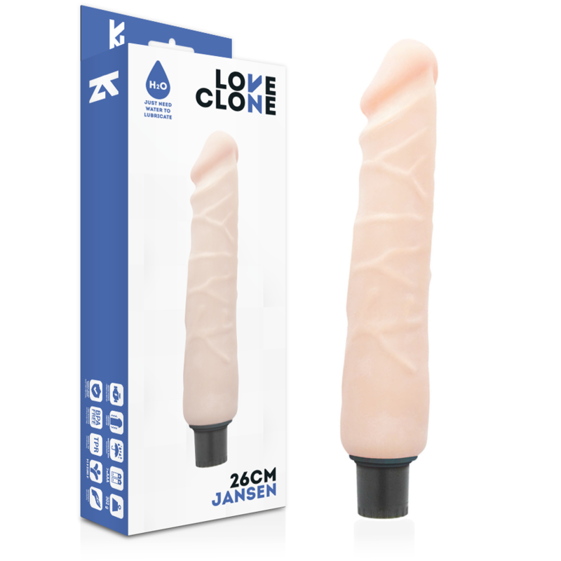 LOVECLONE - JANSEN VIBRADOR REALISTICO SELF LUBRICATION 26 CM -O- 4.2 CM