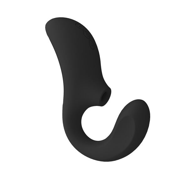 LELO - ENIGMA DOBLE ESTIMULACIÓN SUCCION MASAJEADOR NEGRO