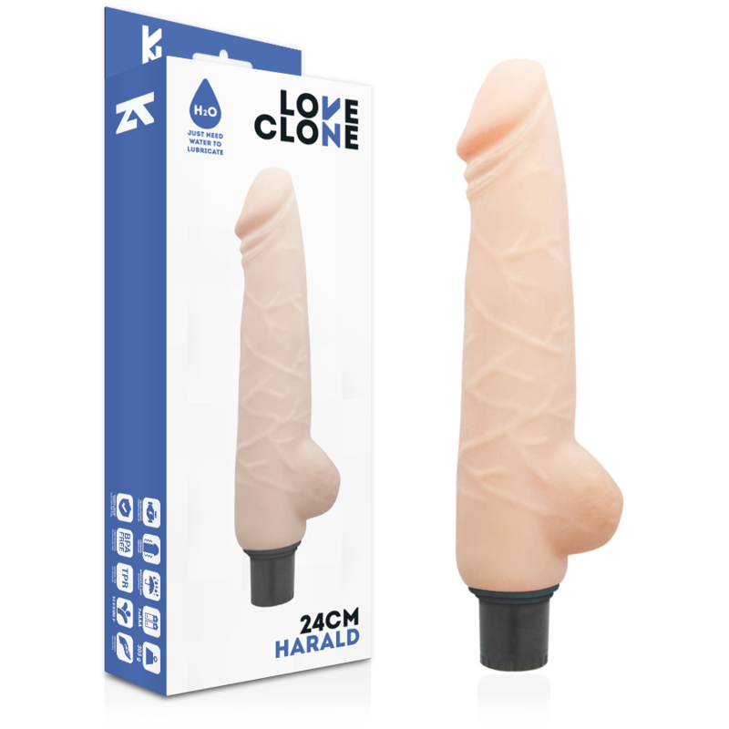 LOVECLONE - HARALD VIBRADOR REALISTICO SELF LUBRICATION 24 CM -O- 4 CM