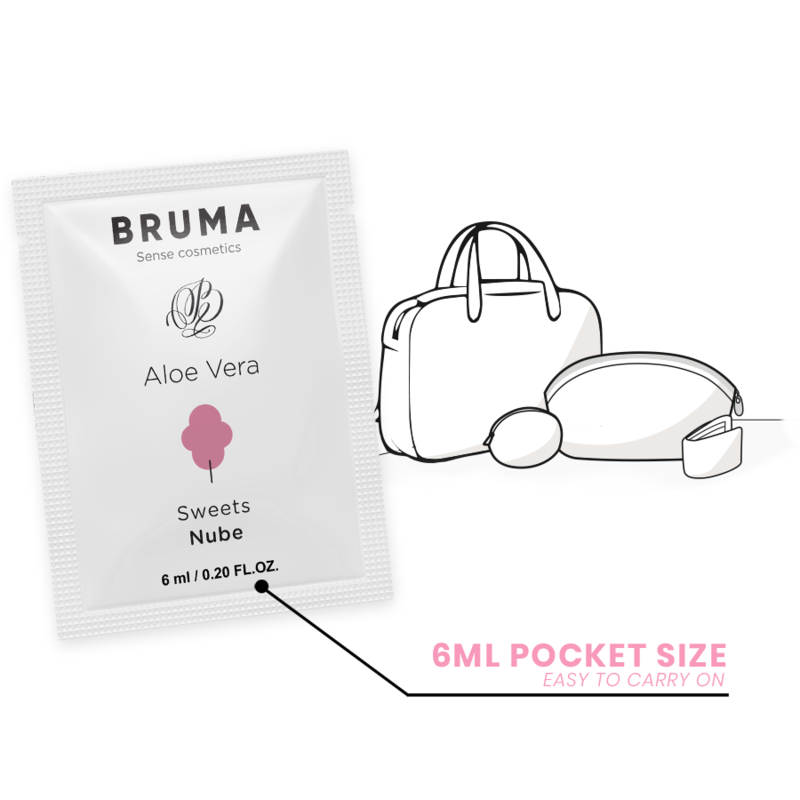 BRUMA - 6 ML GEL DESLIZANTE CON ALOE VERA SABOR A NUBE