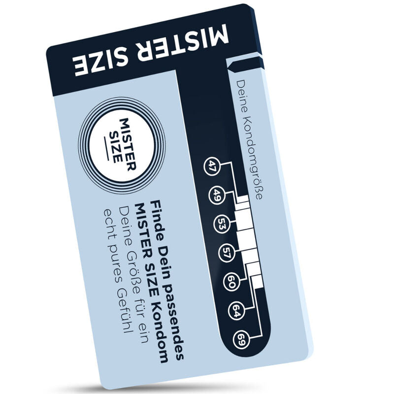 MISTER SIZE - MEDIDOR TAMAÑO PRESERVATIVO IDEAL (ALEMÁN)