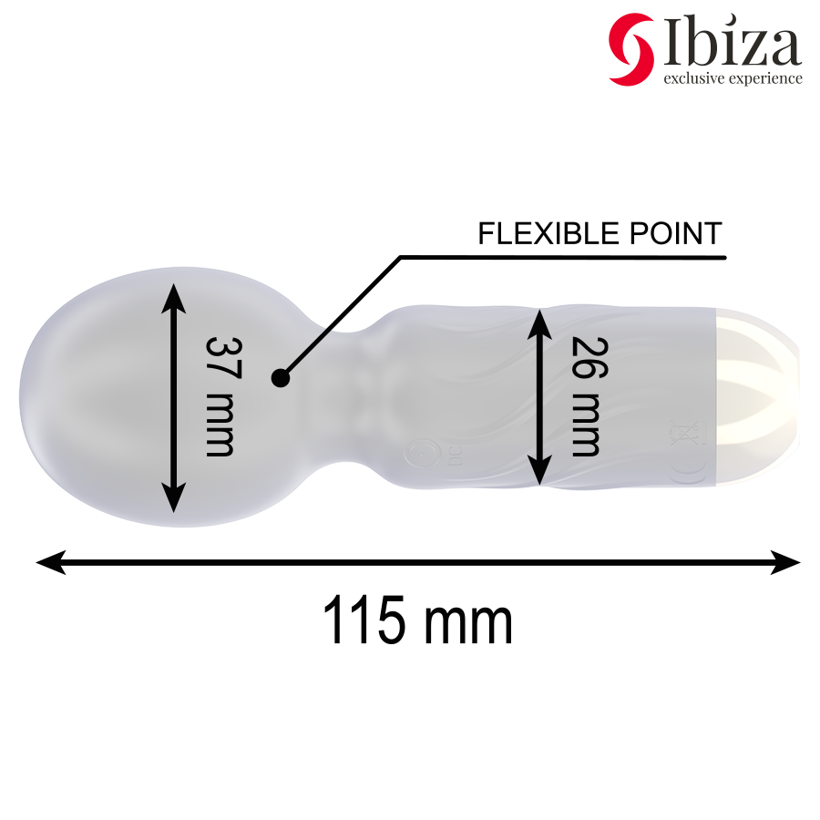 IBIZA - VIBRADOR MASAJEADOR WAND DE BOLSILLO
