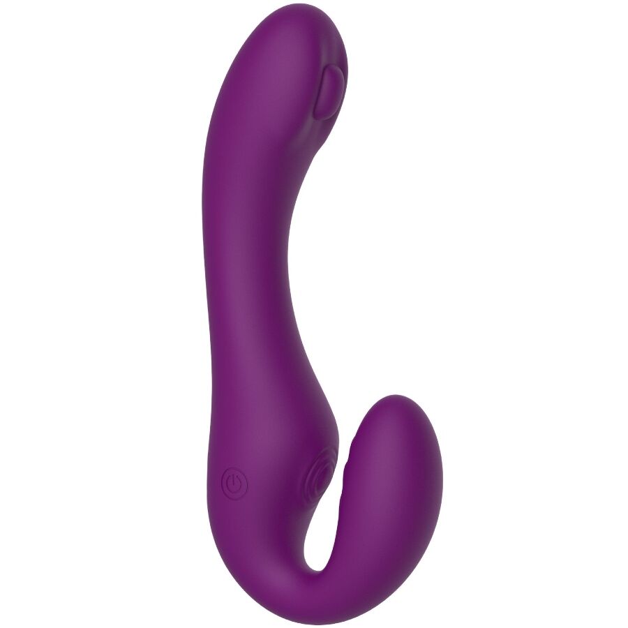 XOCOON - STRAPLESS STRAP-ON VIBRADOR 2 EN 1 CON CONTROL REMOTO MORADO