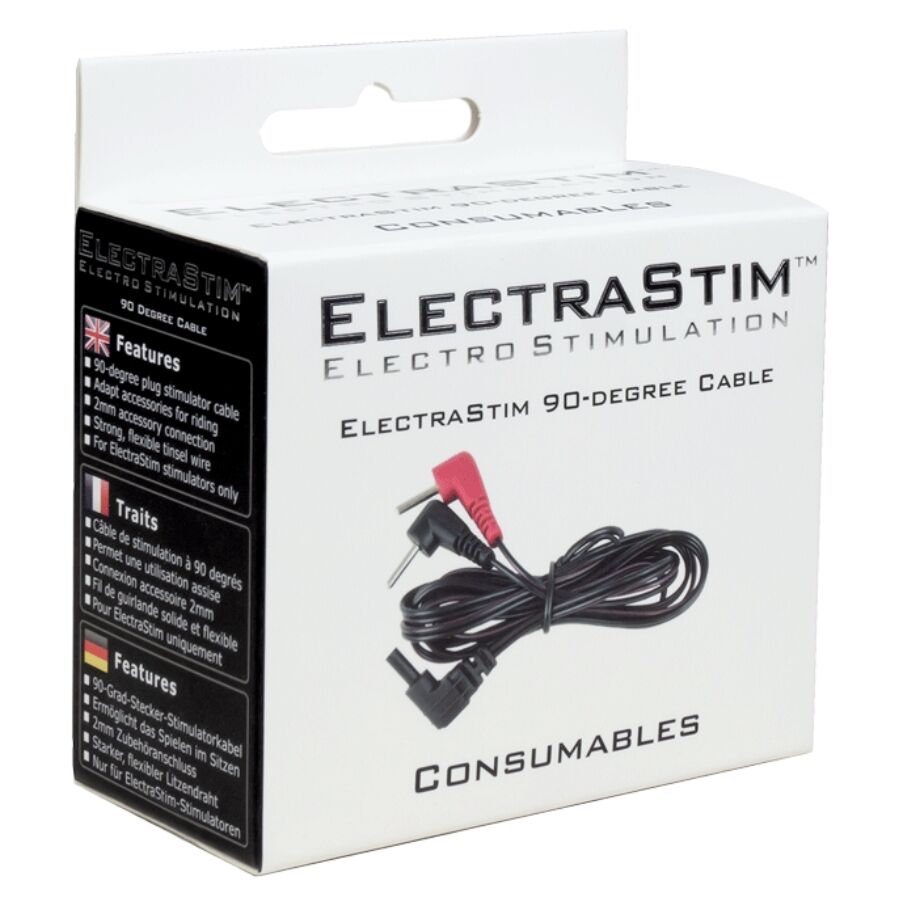 ELECTRASTIM - CABLES DE ESTIMULACIÓN 90 GRADOS