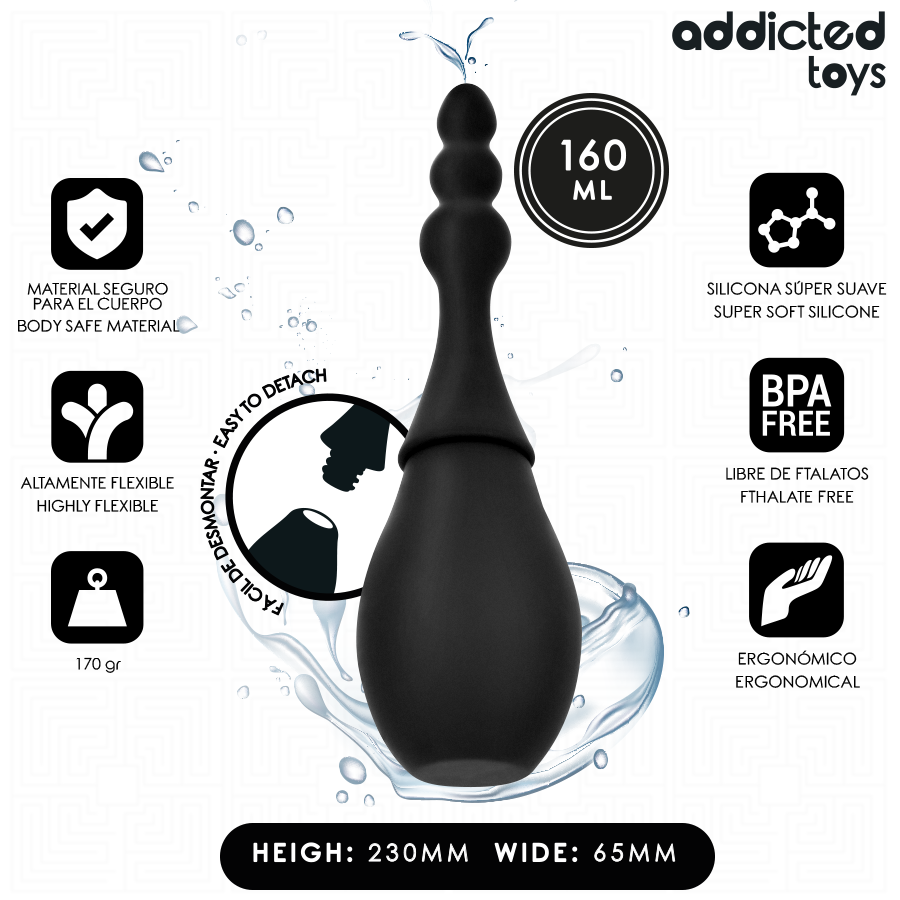ADDICTED TOYS - LIMPIADOR DE VIAJE SILICONA MODELO 4