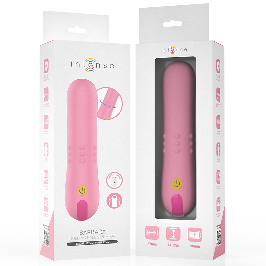 INTENSE - BARBARA VIBRADOR CON BOLAS GIRATORIAS