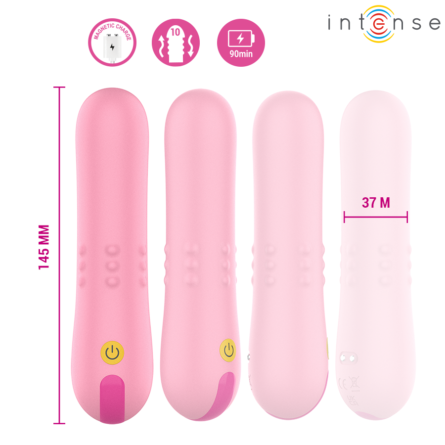 INTENSE - BARBARA VIBRADOR CON BOLAS GIRATORIAS