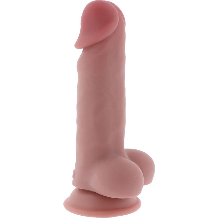 GET REAL - PENE REALÍSTICO DELUXE CON TESTÍCULOS EXTRA GRUESO 17 CM