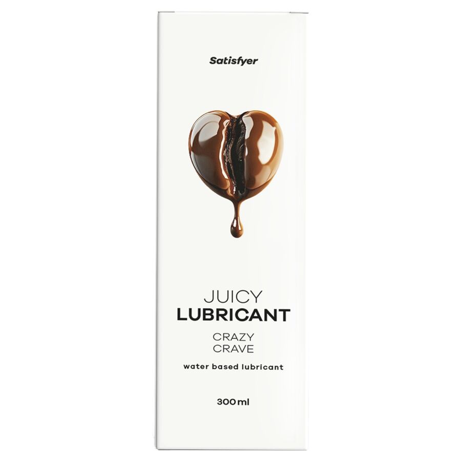 SATISFYER - JUICY LUBRICANTE BASE AGUA AROMA CAFÉ 300 ML