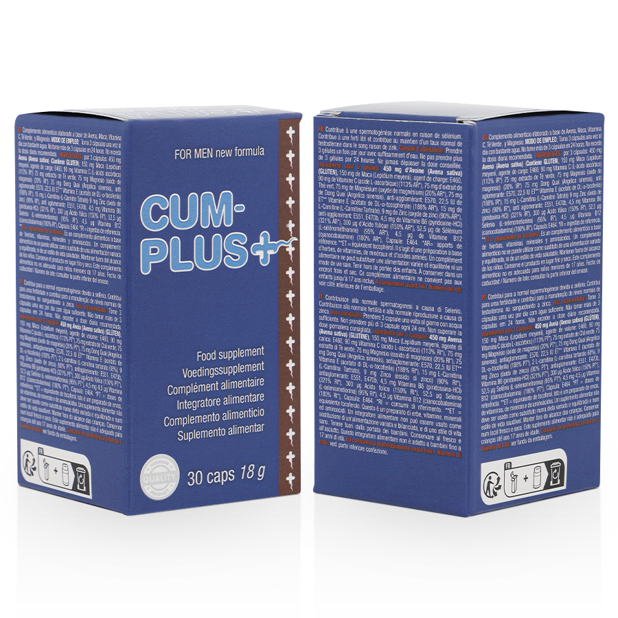 Cum Plus – Complemento alimenticio para la calidad del esperma y el bienestar masculino