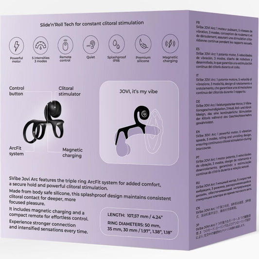 SNAIL VIBE - JOVI ARC ANILLO DE PAREJA CONTROL REMOTO NEGRO