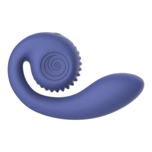 SNAIL VIBE - GIZI LITE VIBRADOR DUAL PUNTO G Y CLÍTORIS MORADO