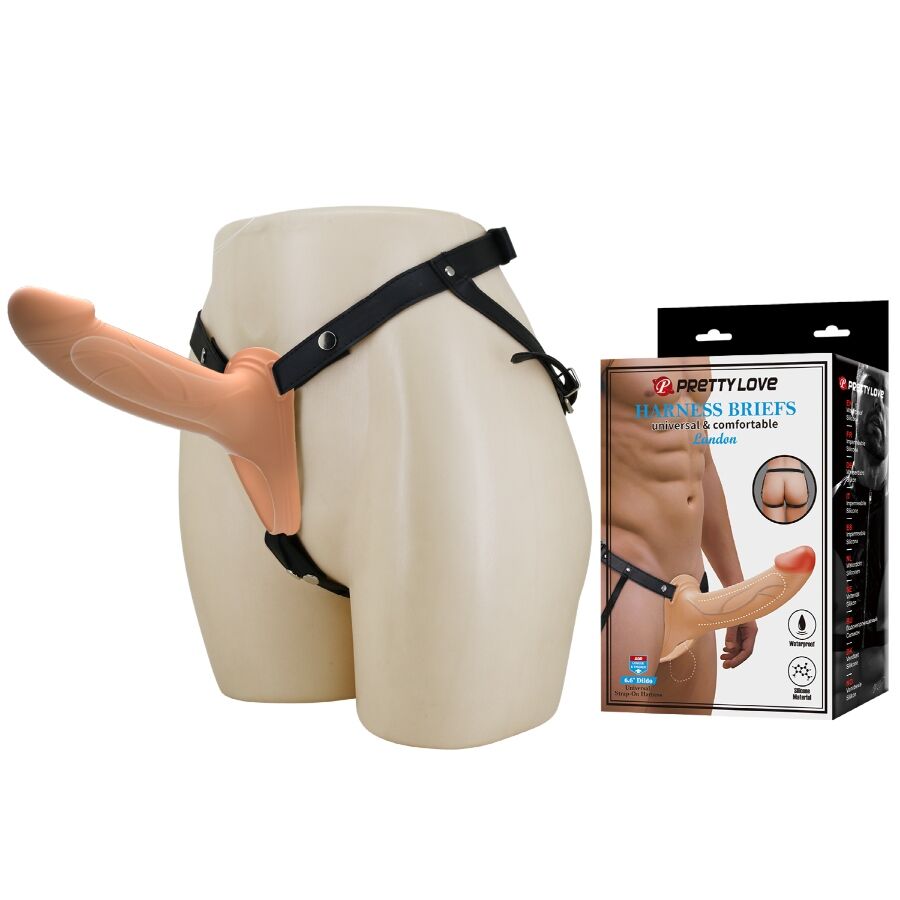 PRETTY LOVE - LANDON STRAP-ON CON VIBRACIÓN CLARO