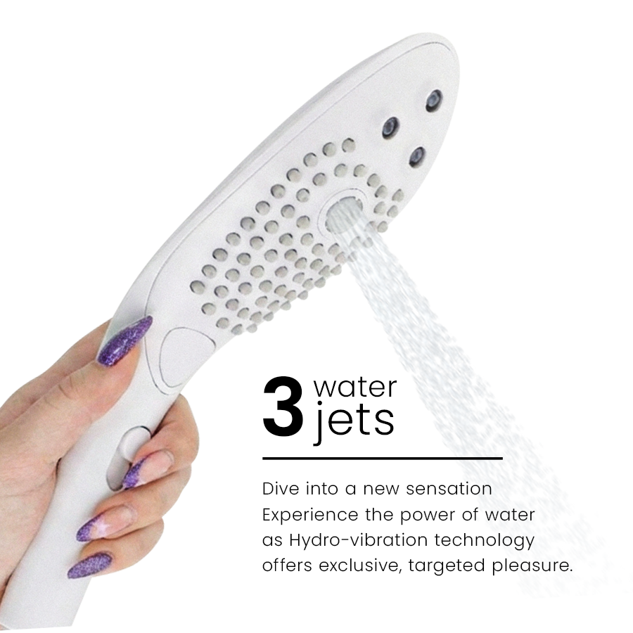 WOMANIZER - WAVE CABEZAL DE DUCHA ESTIMULADOR DE CLITORÍS BLANCO