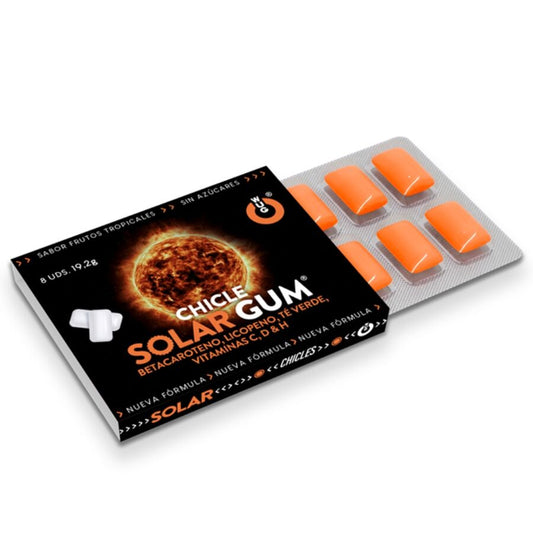 WUG Solar Gum – 1 X 8 UDS | El chicle que prepara tu piel para el sol