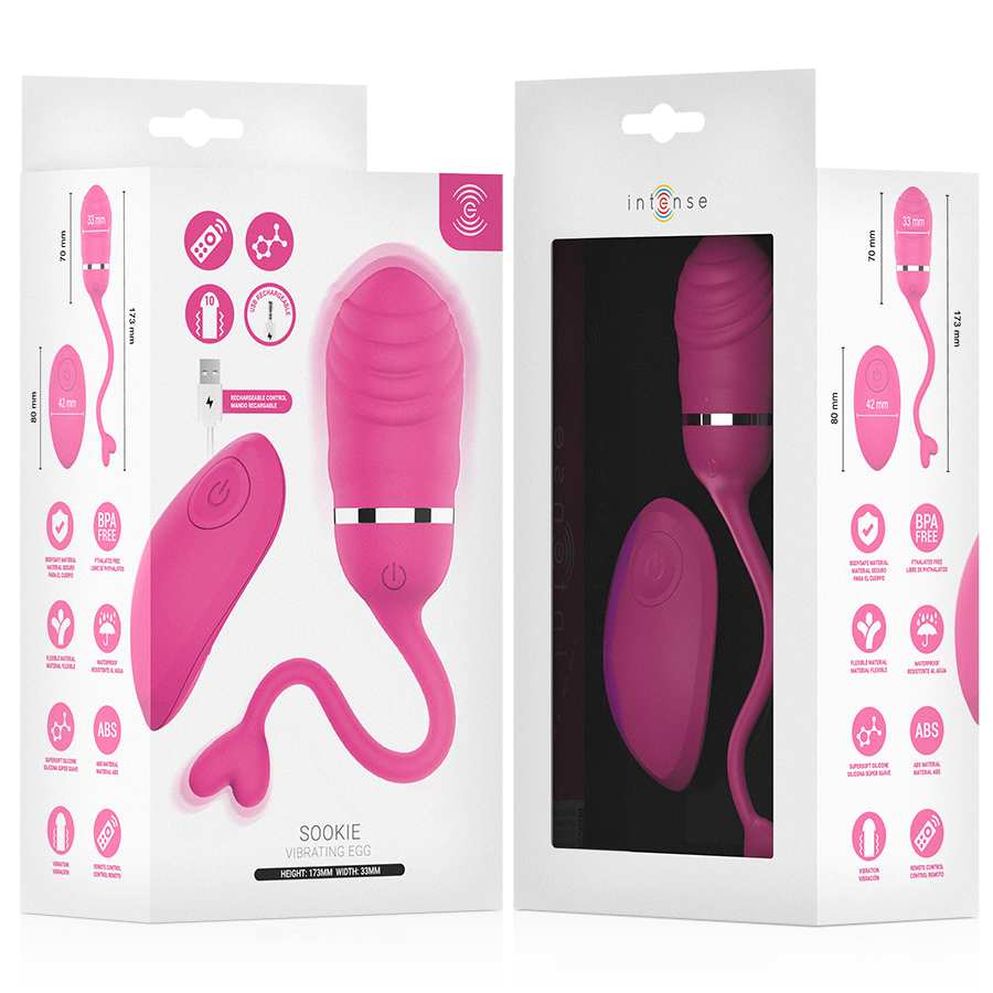 INTENSE - SOOKIE HUEVO VIBRADOR CON CONTROL REMOTO ROSA