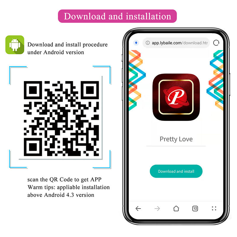 PRETTY LOVE - HAZELYNN MASAJEADOR APP CONTROL 12 FUNCIONES ROSA