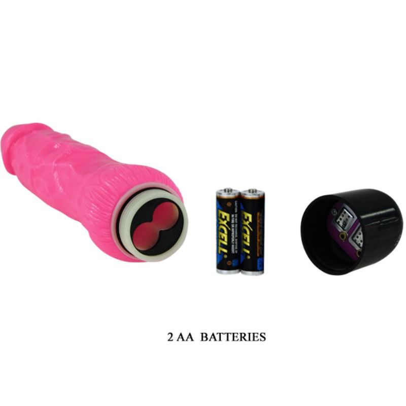 BAILE - COLORFUL SEX VIBRADOR REALÍSTICO ROSA 24 CM